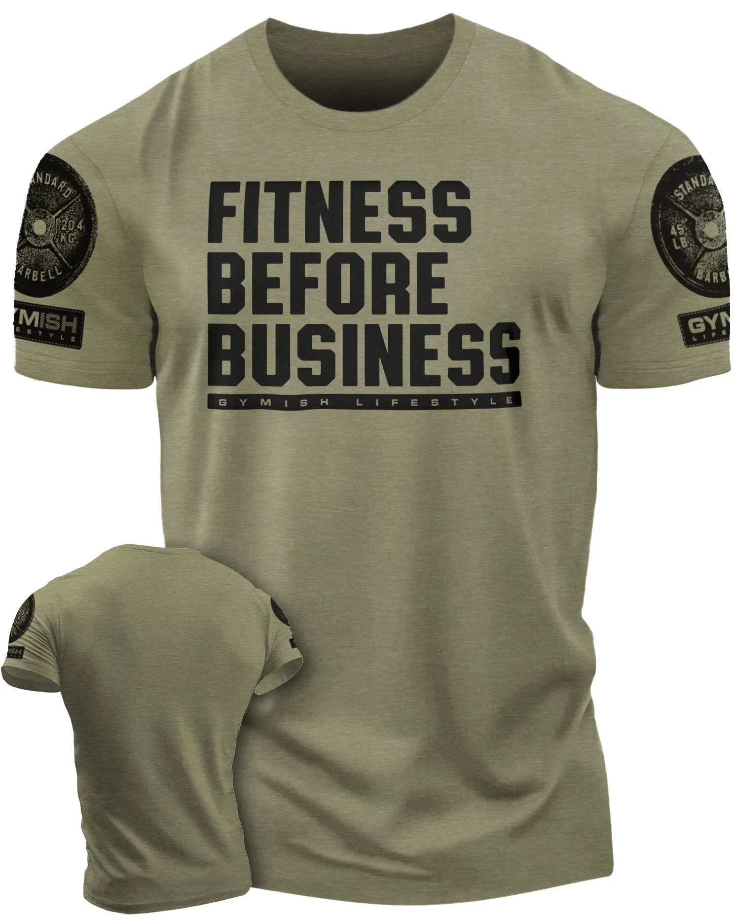 110. Fitness Before Business Funny Motivational Workout Gym T-Shirt for Men