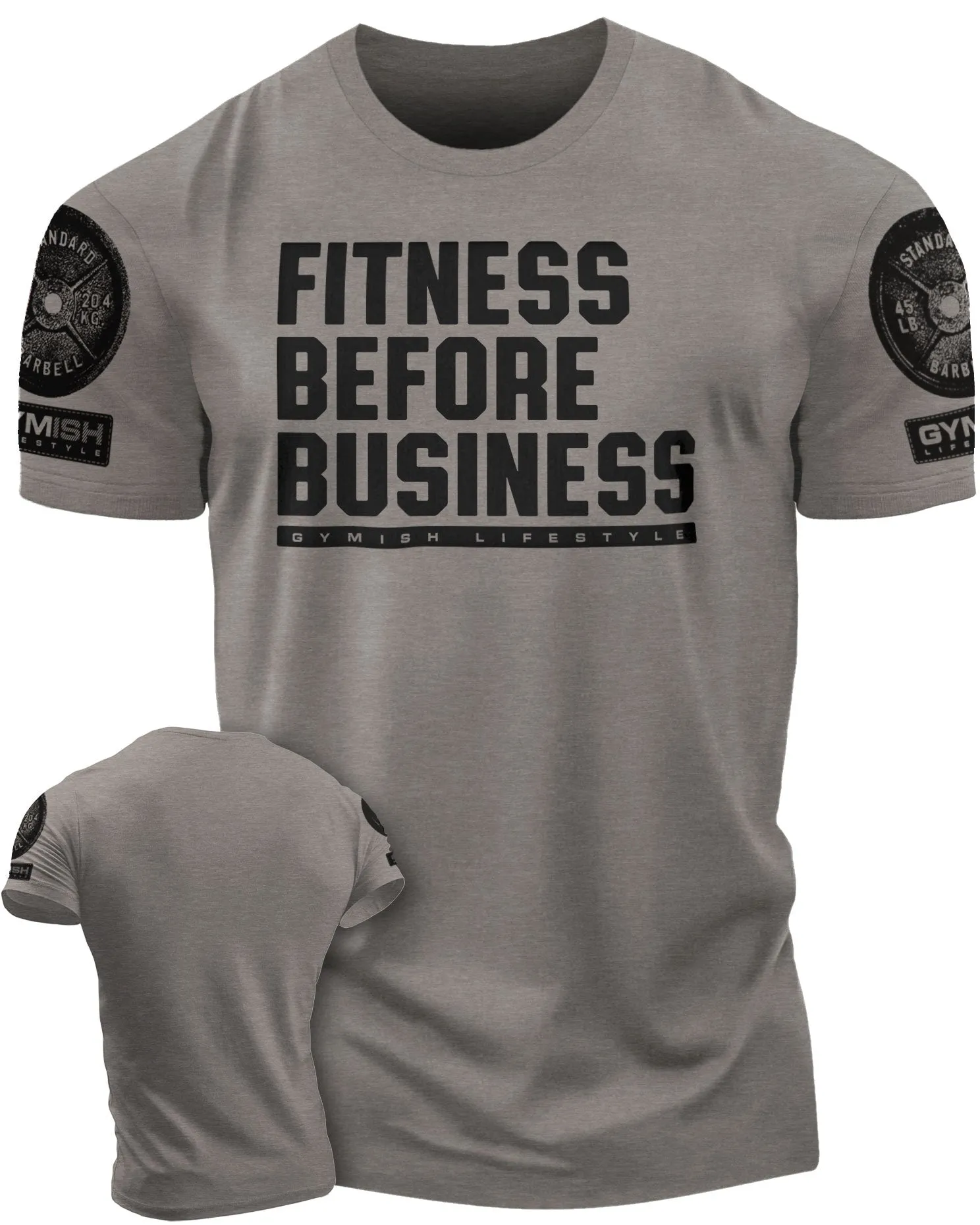 110. Fitness Before Business Funny Motivational Workout Gym T-Shirt for Men