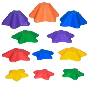 11Piece Balance Stepping Stones for Kids Starfish Style Non-slip Obstacle Course Stackable Balance Blocks Encourage Toddler Balance