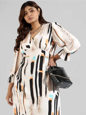 Abstrack Design Stylish Casual Dresses