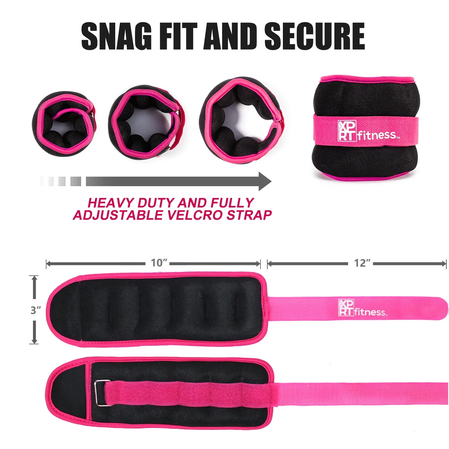Ankle Weights for Women & Men 1 lb. pair