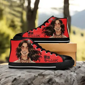Baji Tokyo Revengers Shoes High Tops Sneakers for Kids and Adults
