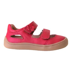 barefoot TERY red girls sneakers (narrow)