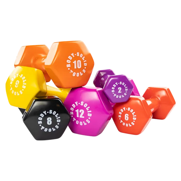 Bodysolid Dark Purple 7lb Vinyl Dumbbell
