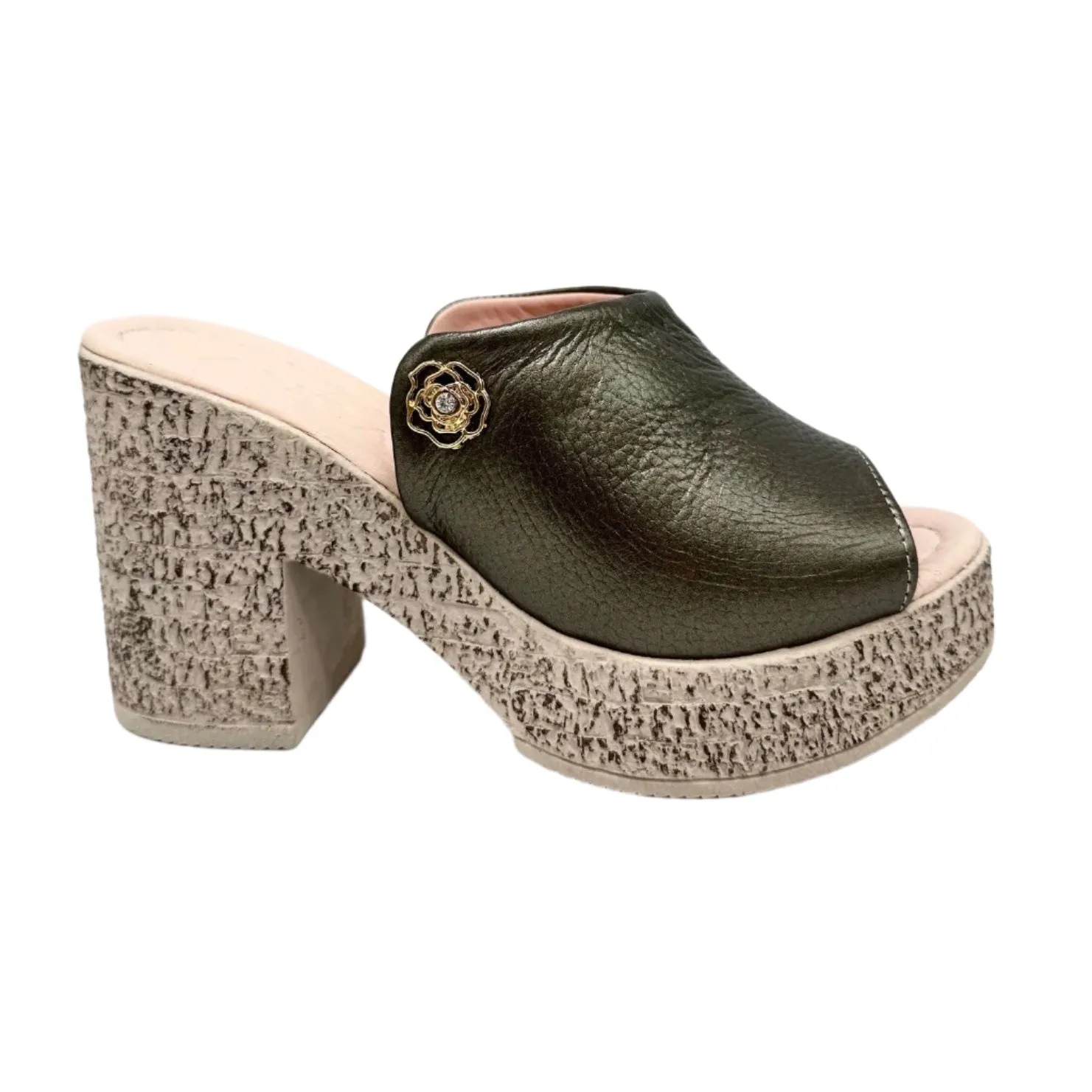 BONAVI ATTICA LOVE Block Heel Mule Sandal