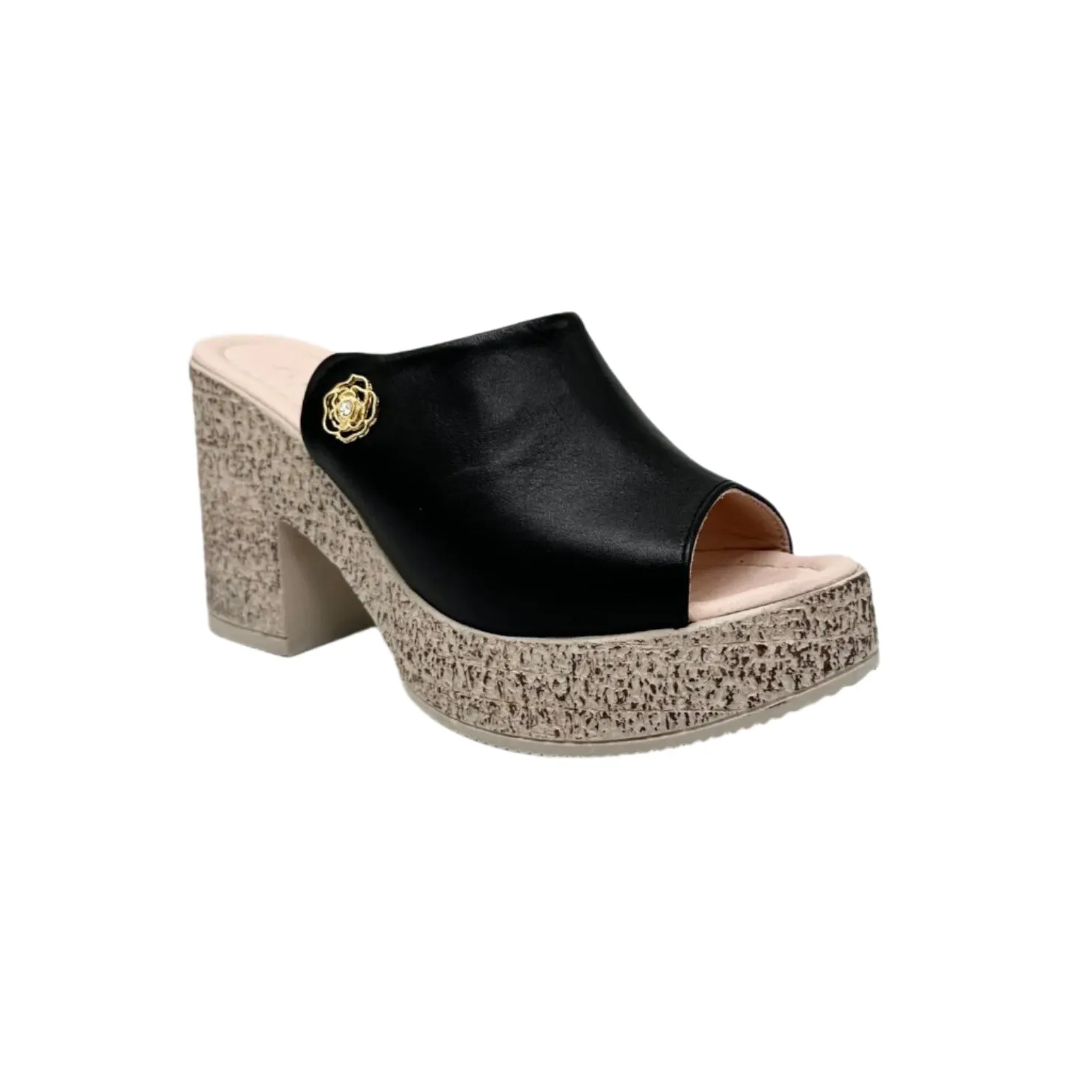 BONAVI ATTICA LOVE Block Heel Mule Sandal