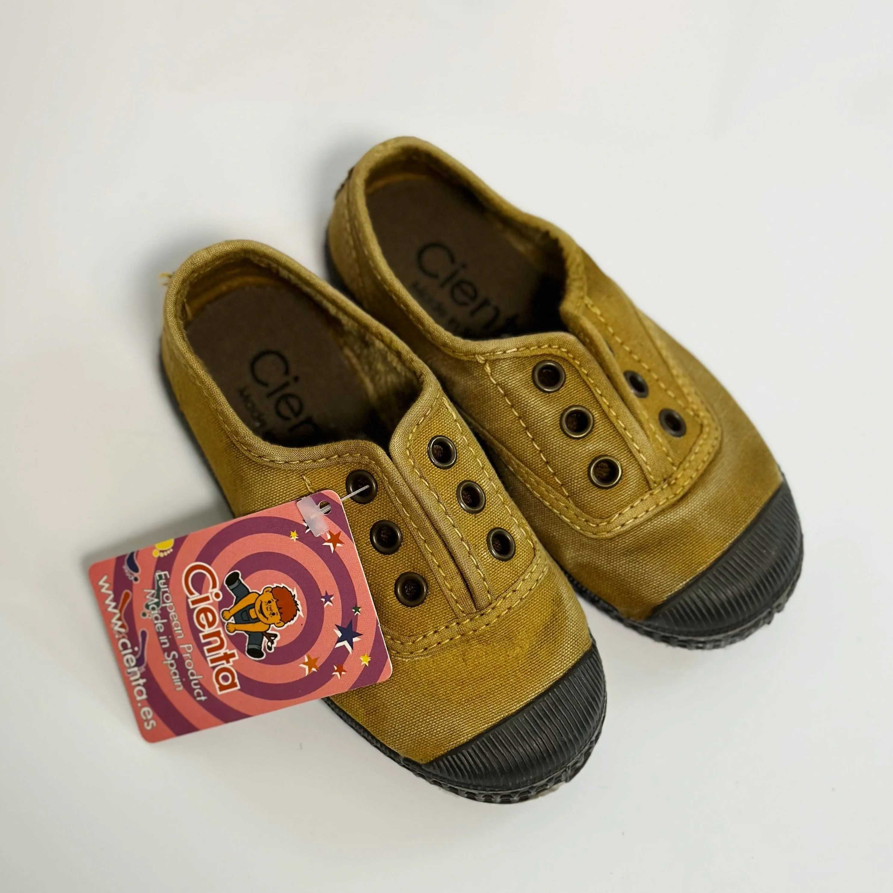 Cienta Kids Canvas Slip On Sneakers Cana