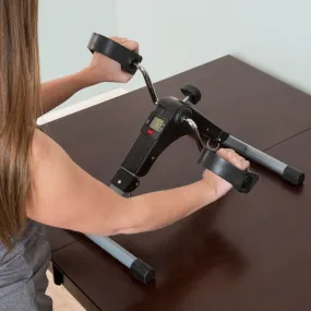 Compact Fitness Folding Pedal Exercise Bike with Electronic Display - Burn Calories Anywhere!
