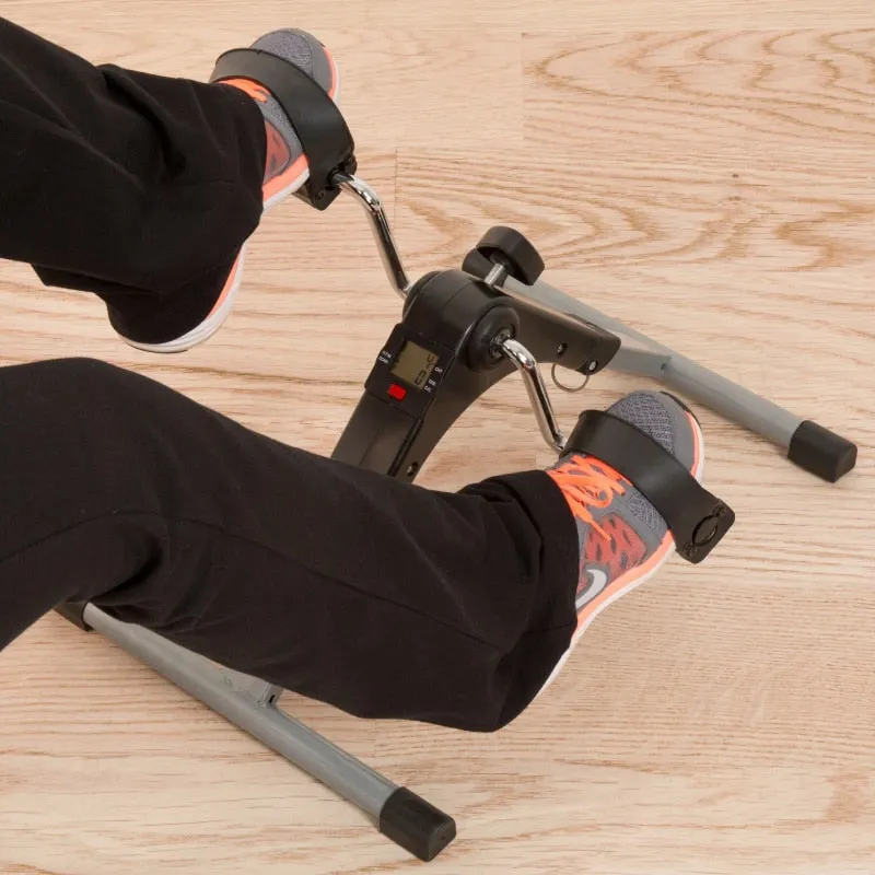 Compact Fitness Folding Pedal Exercise Bike with Electronic Display - Burn Calories Anywhere!