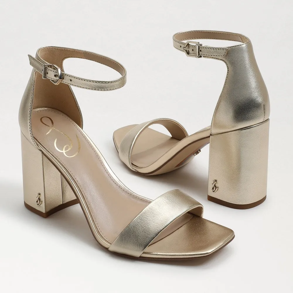 Daniella Block Heel Sandal- Gold
