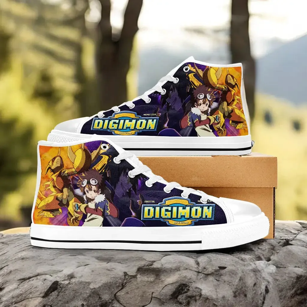 Digimon Adventure Shoes High Top Sneakers for Kids and Adults
