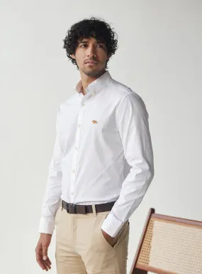 Essential White - Tan Mark Shirt