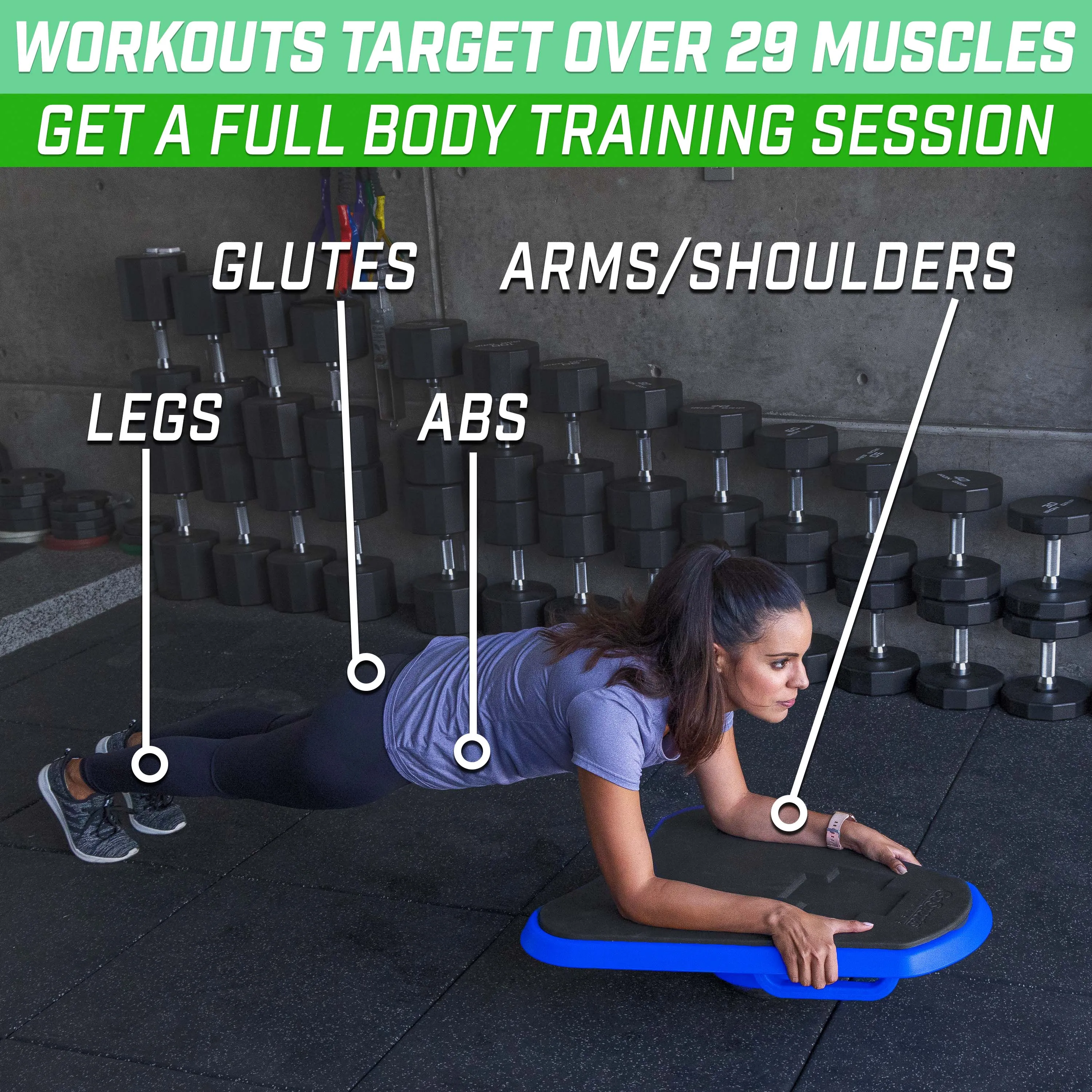 Fitness Plank Board W/ Smart Phone Integration for Full Body Workout