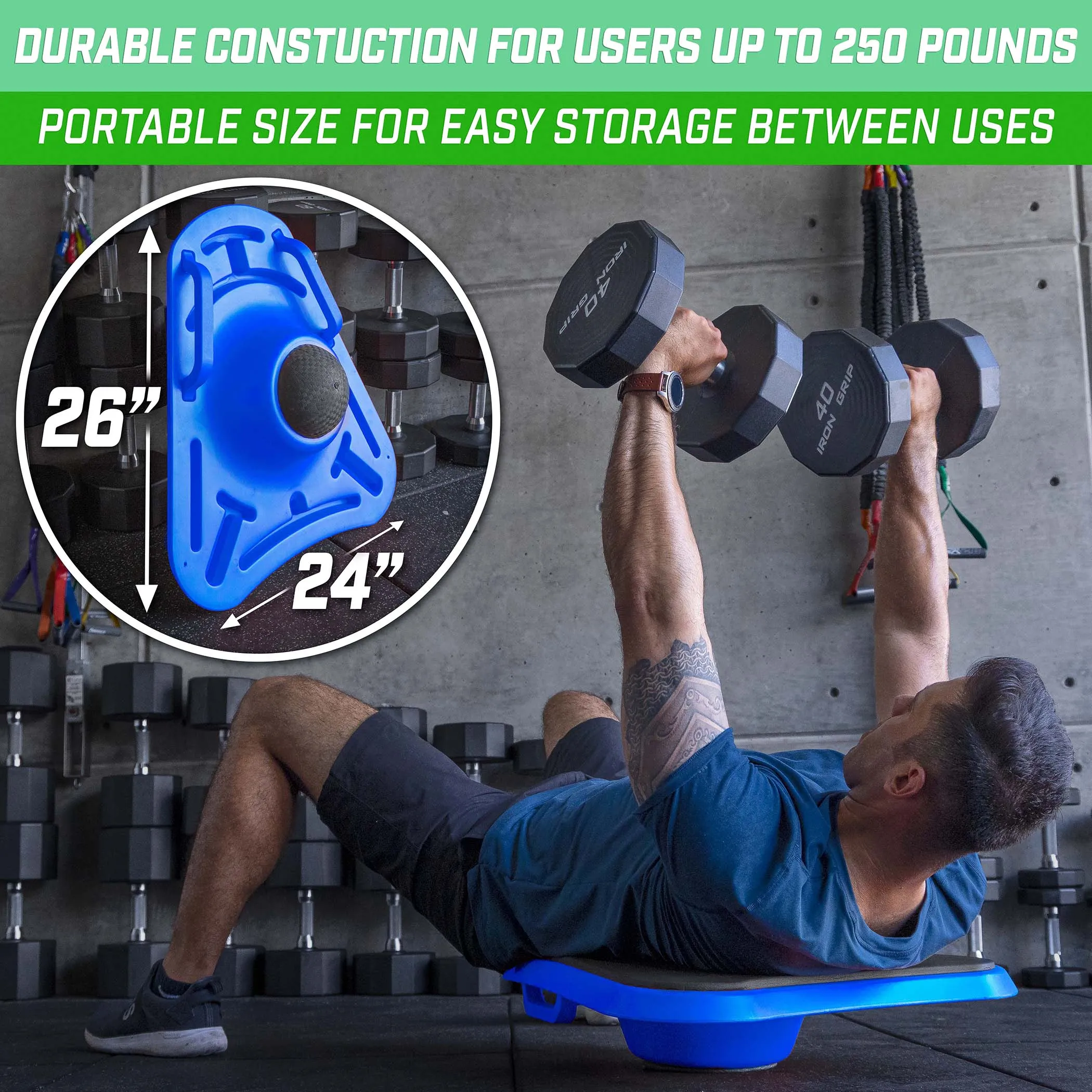 Fitness Plank Board W/ Smart Phone Integration for Full Body Workout