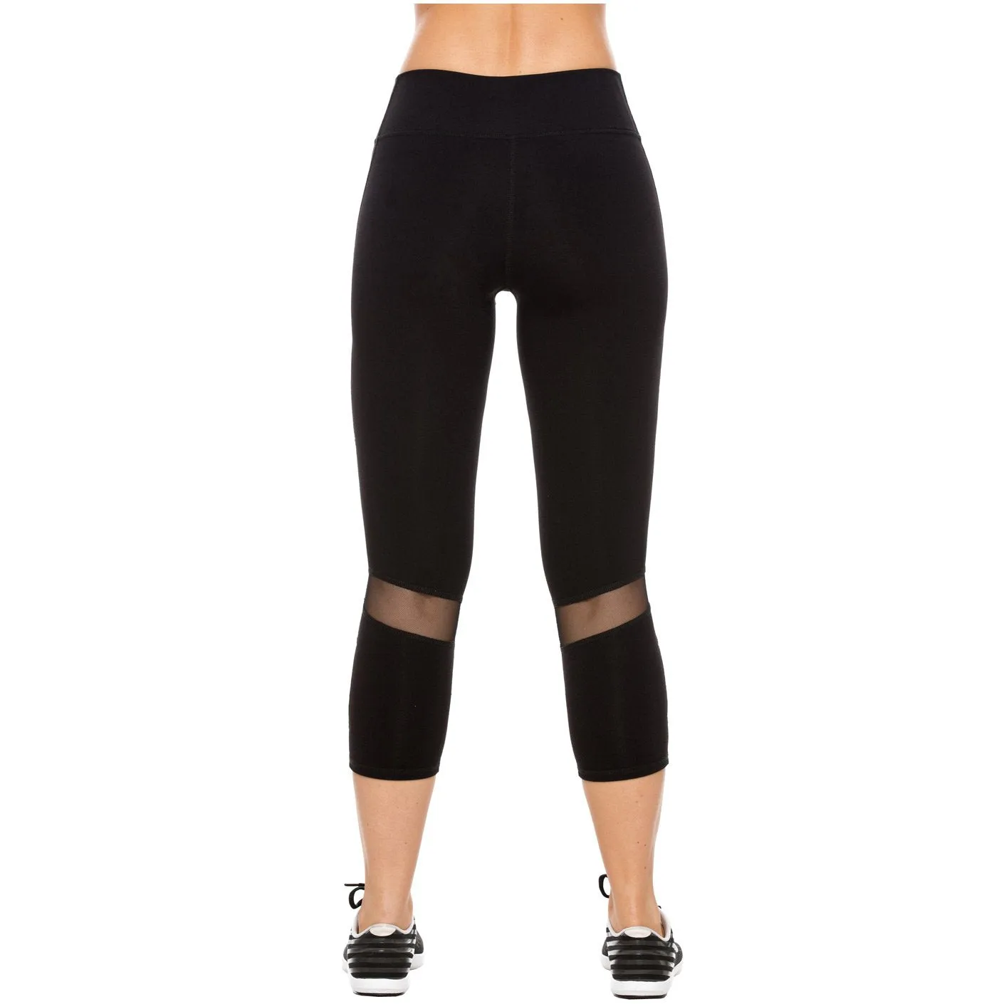Flexmee 944103 Luxury Crop Capri Polyester Activewear Workout Pants Trousers