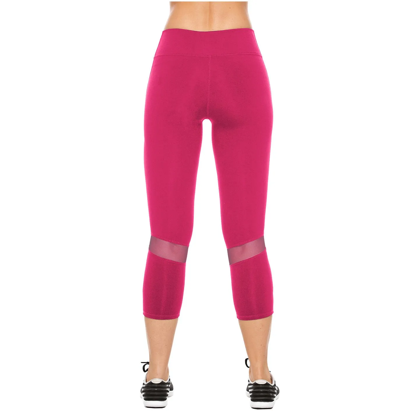 Flexmee 944103 Luxury Crop Capri Polyester Activewear Workout Pants Trousers