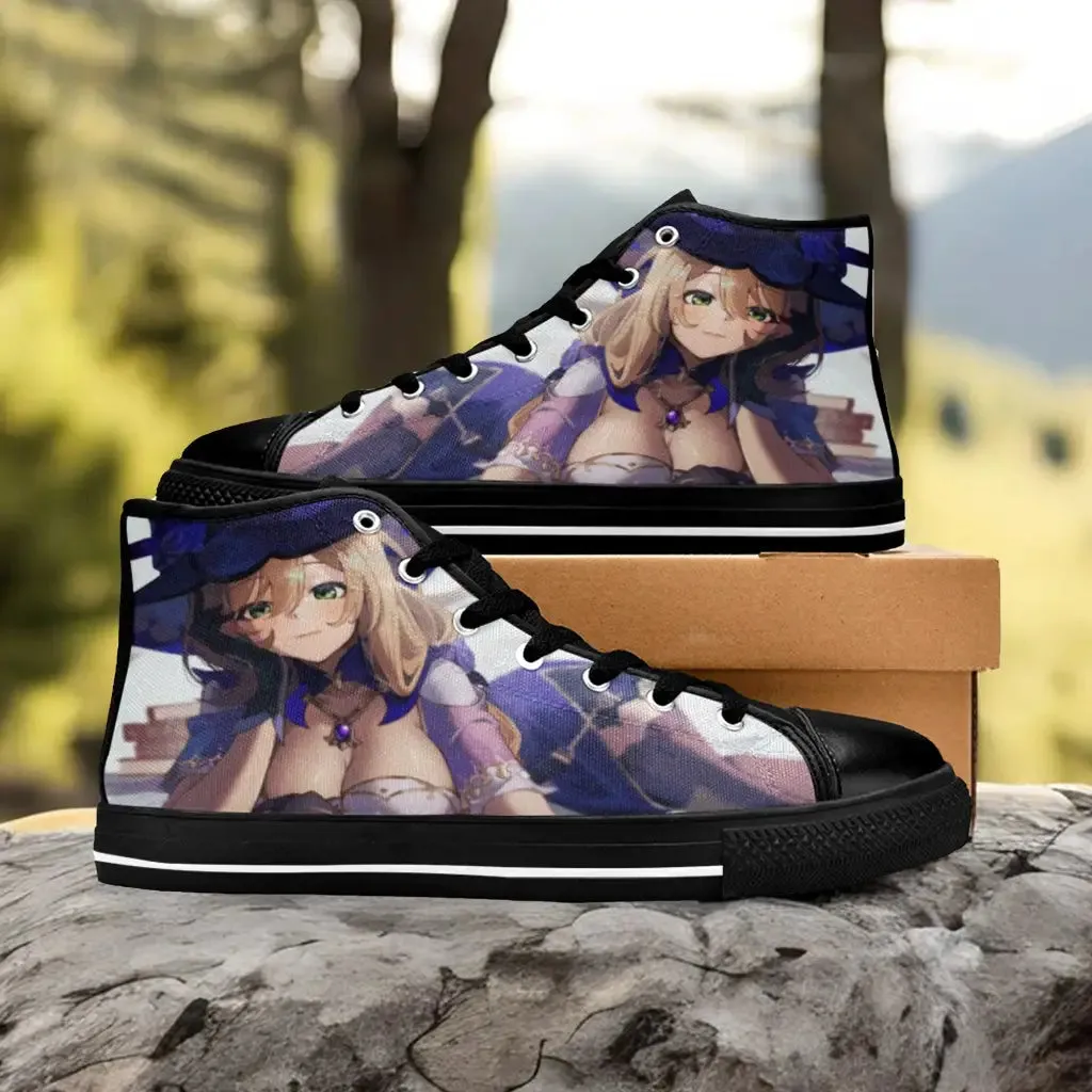 Genshin Impact Lisa Shoes High Top Sneakers for Kids and Adults