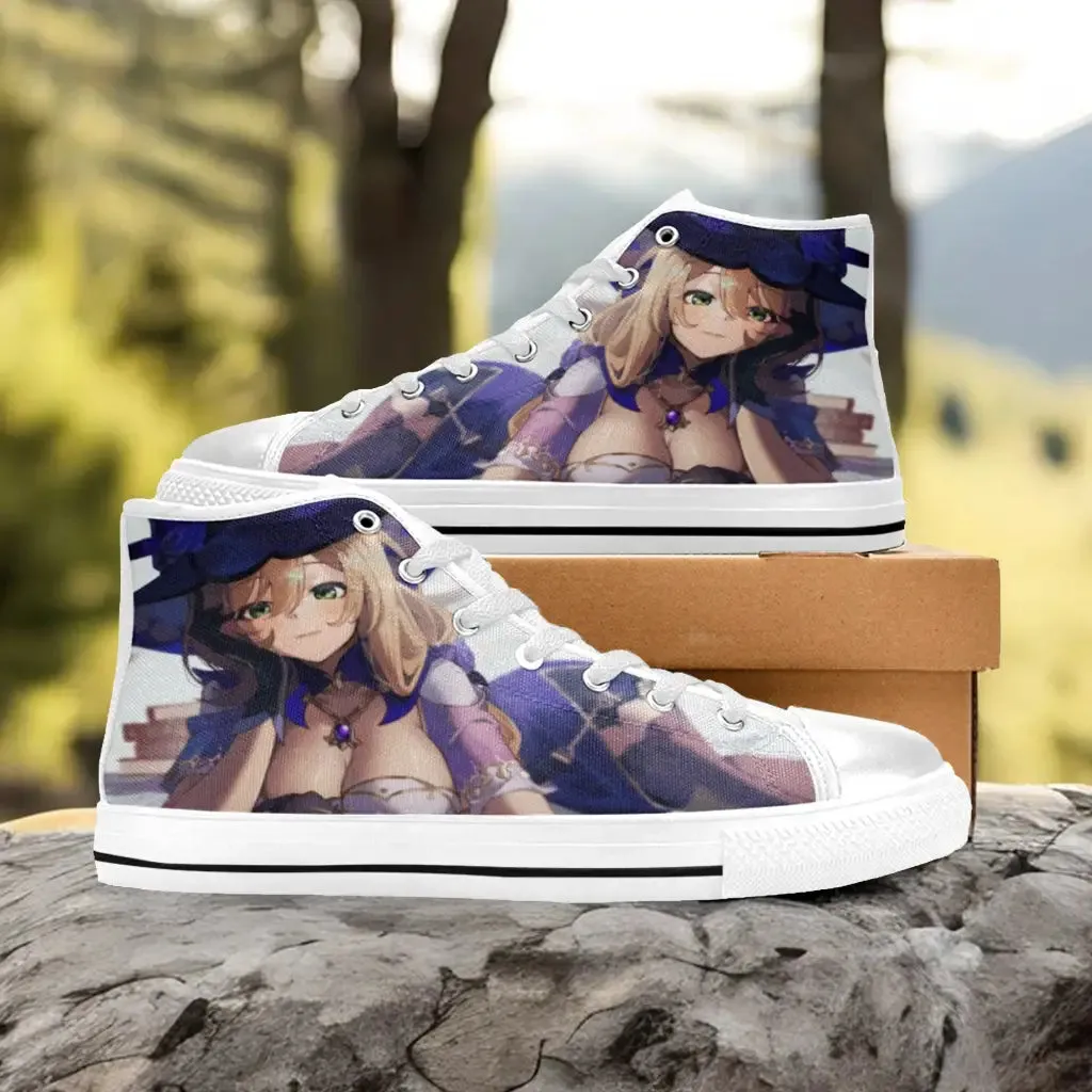 Genshin Impact Lisa Shoes High Top Sneakers for Kids and Adults