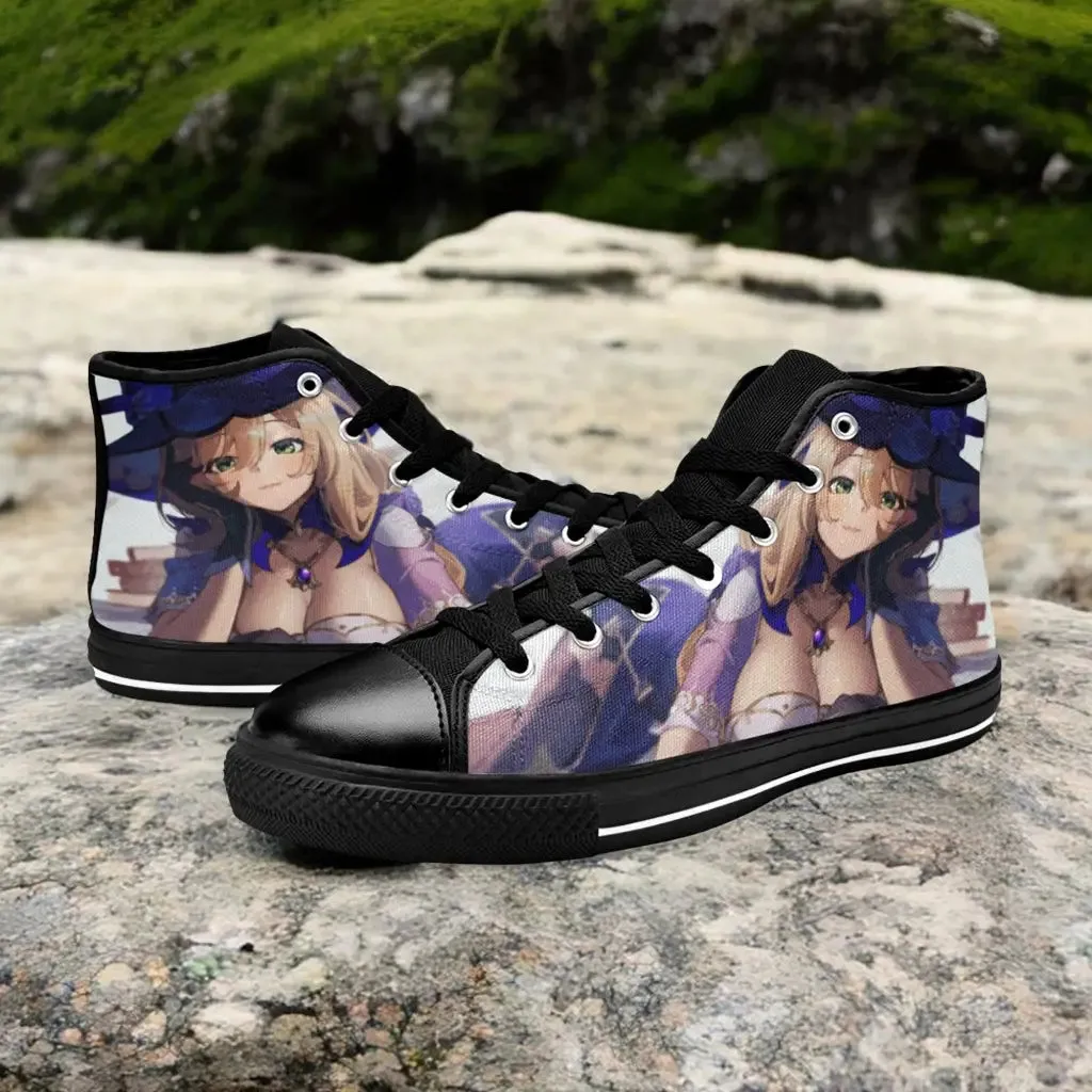 Genshin Impact Lisa Shoes High Top Sneakers for Kids and Adults