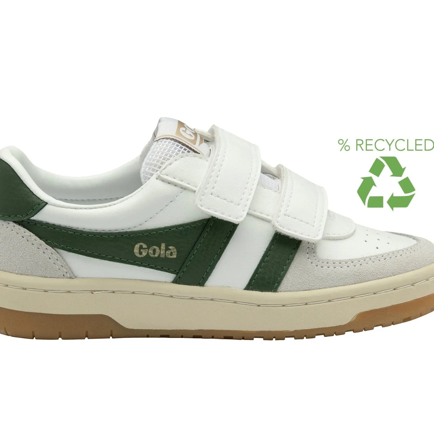Gola Hawk strap white/ dark green