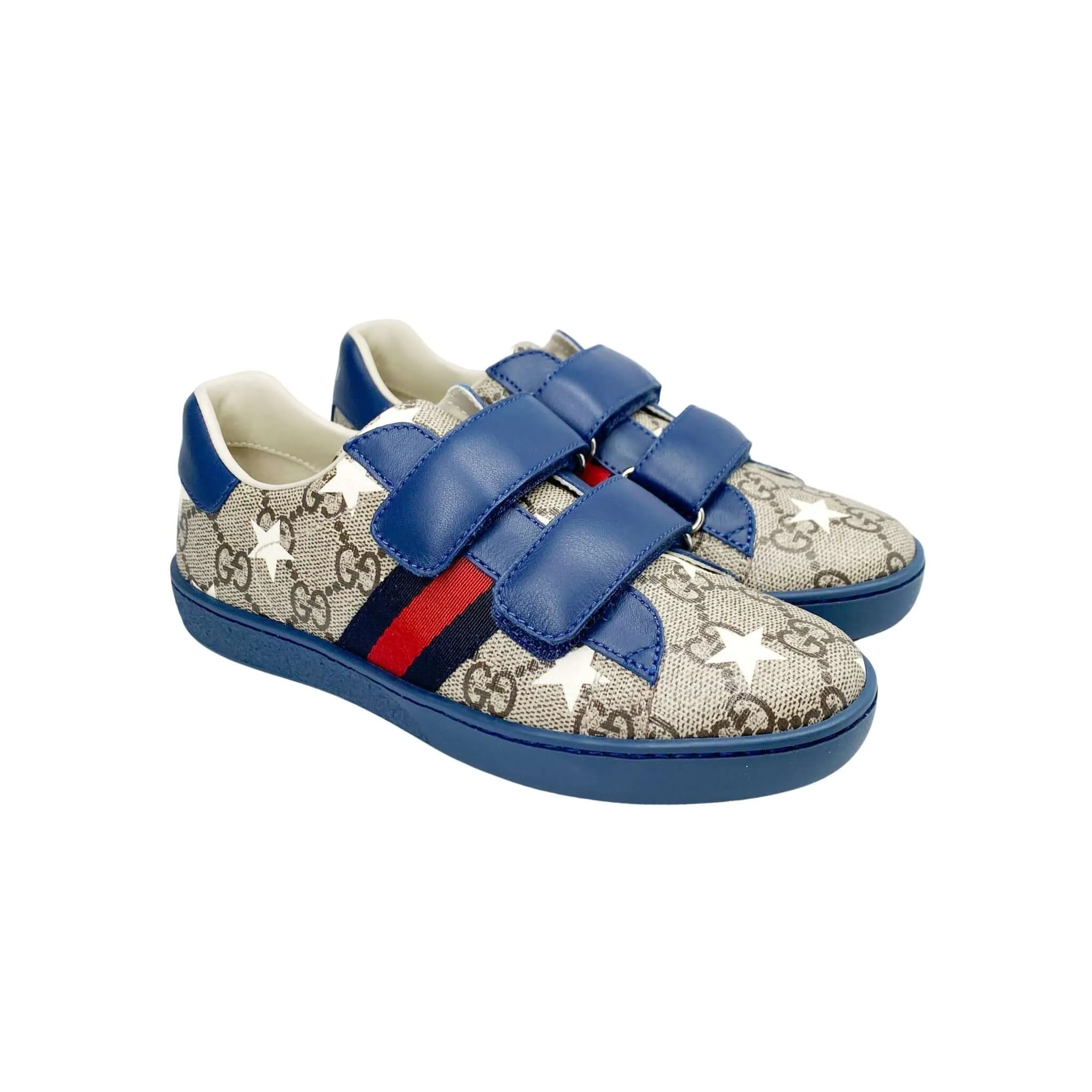 Gucci Kids Ace GG Sneakers in blue