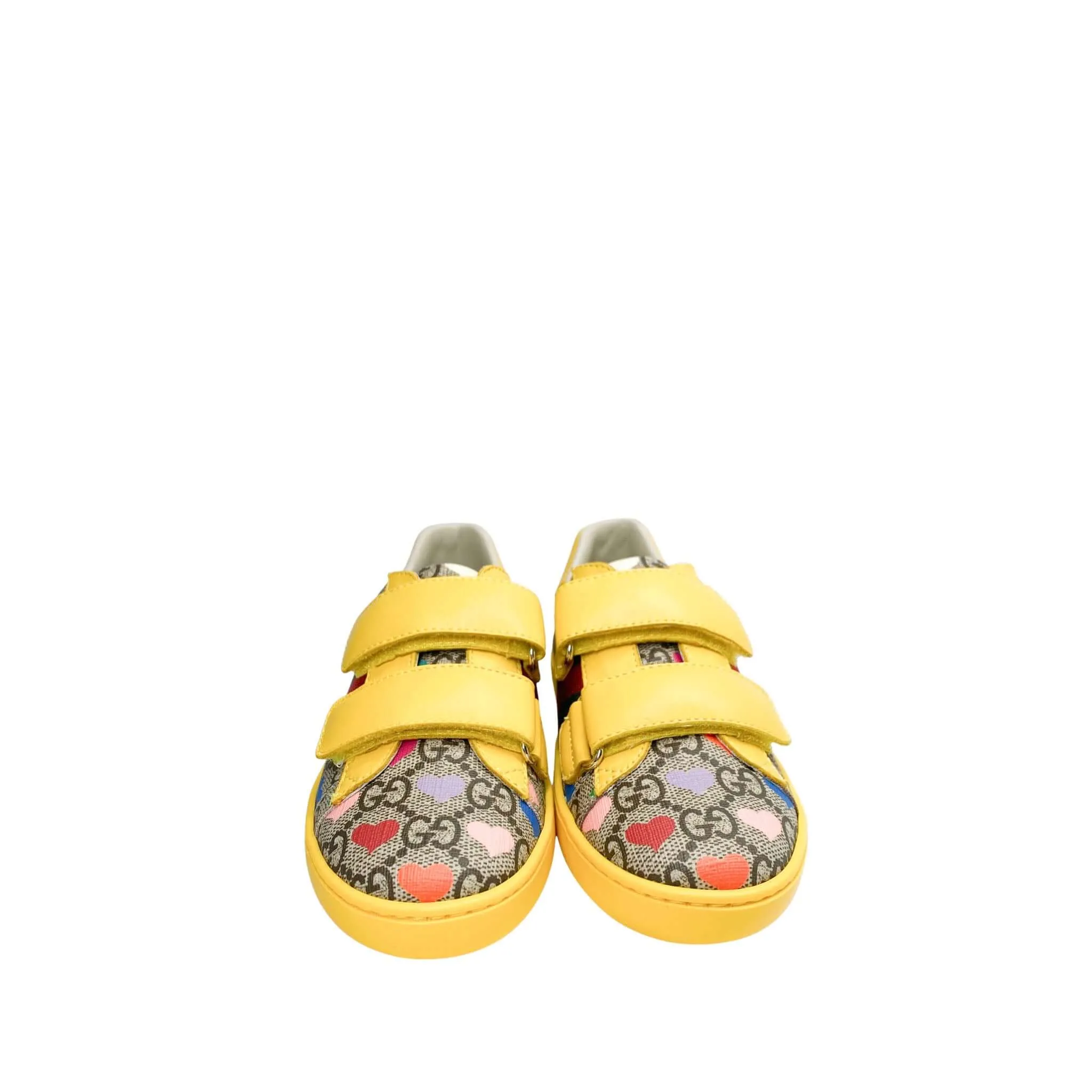 Gucci Kids Ace GG Sneakers in Yellow