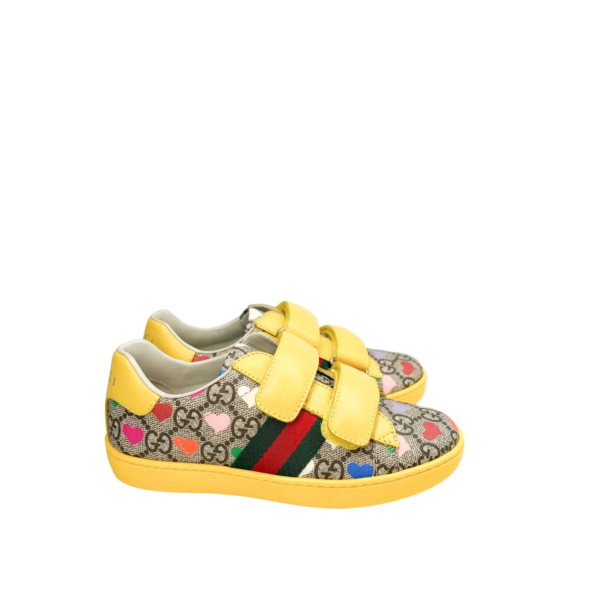 Gucci Kids Ace GG Sneakers in Yellow