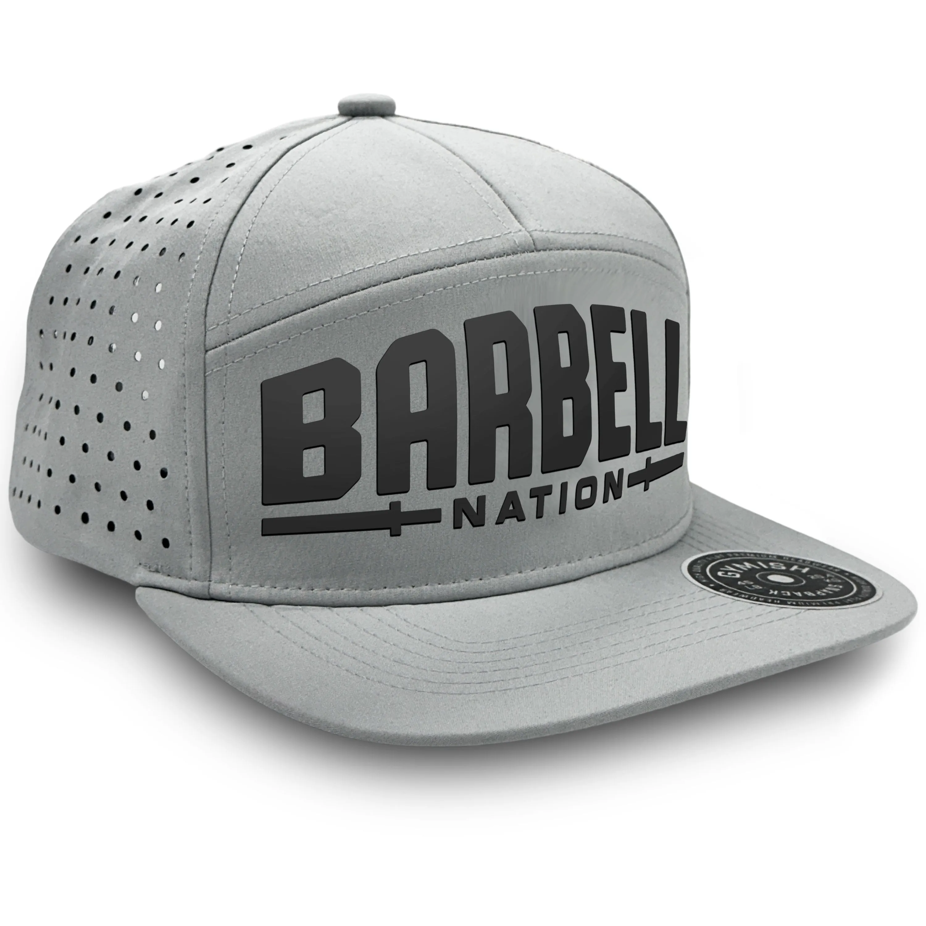 Gymish Barbell Nation Workout Hats for Men