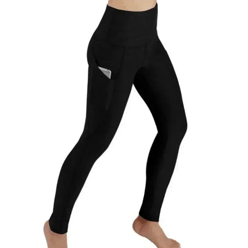 High Waist Legging Pockets Fitness Bottoms Quick-Dry Yoga Pants