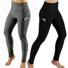 High Waist Legging Pockets Fitness Bottoms Quick-Dry Yoga Pants