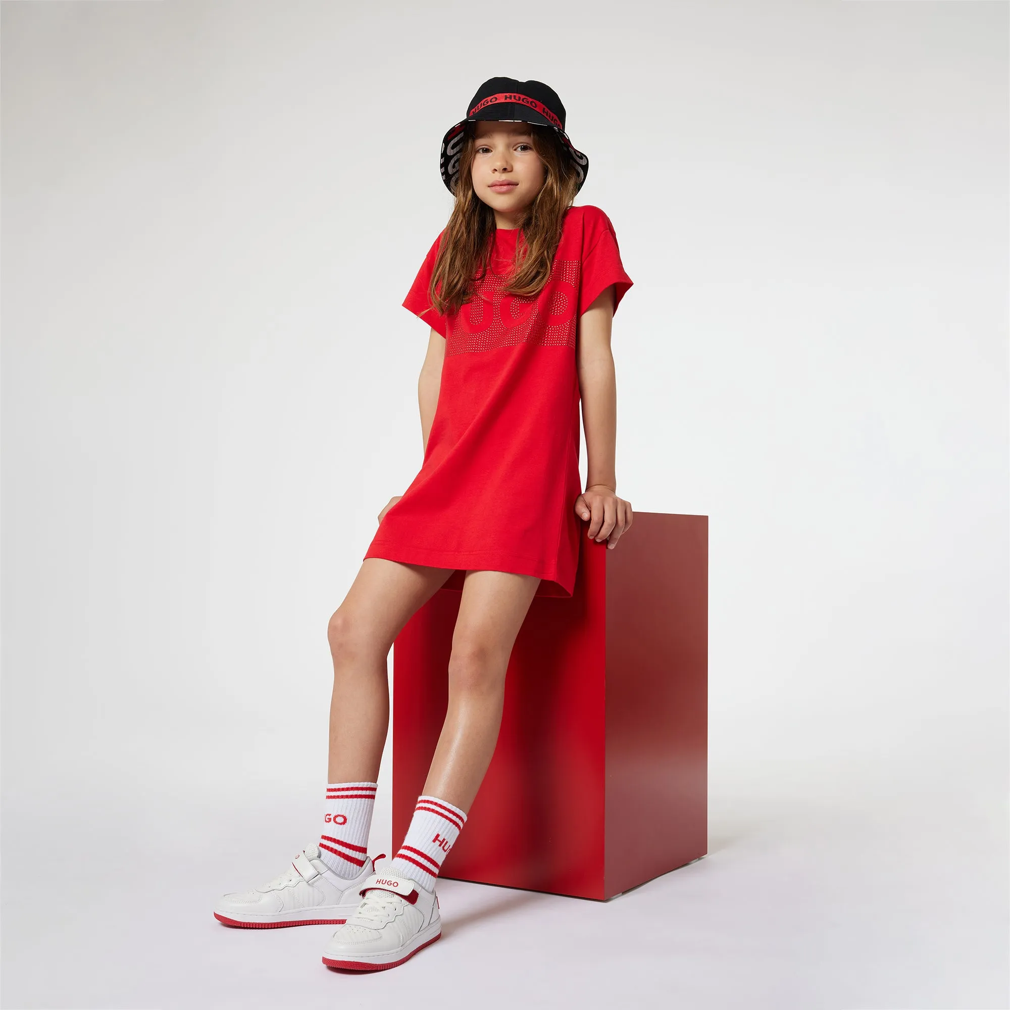 Hugo White Red Velcro Sneaker G00097