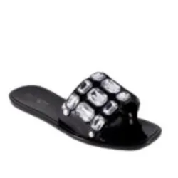 JADE FLAT SLIPPER WITH SPARKLY RHINESTONE DETAILING