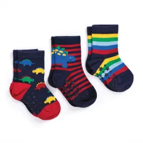 Jojo Maman Bebe 3-Pack Dinosaur Cotton Socks