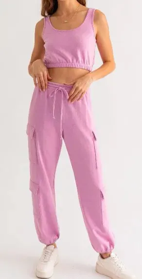 LeLis Workout Crop Tank