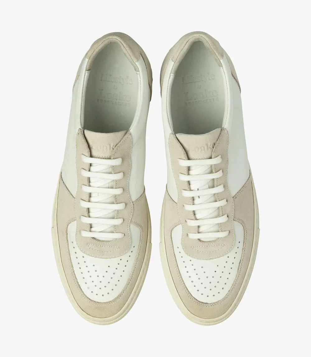 LOAKE RUSH WHITE-SAND SNEAKER RUBBER SOLE F-MEDIUM
