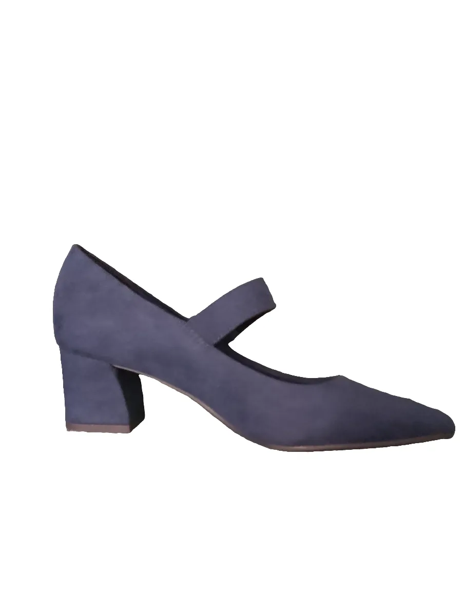 Marco Tozzi Navy Low Heeled Shoe
