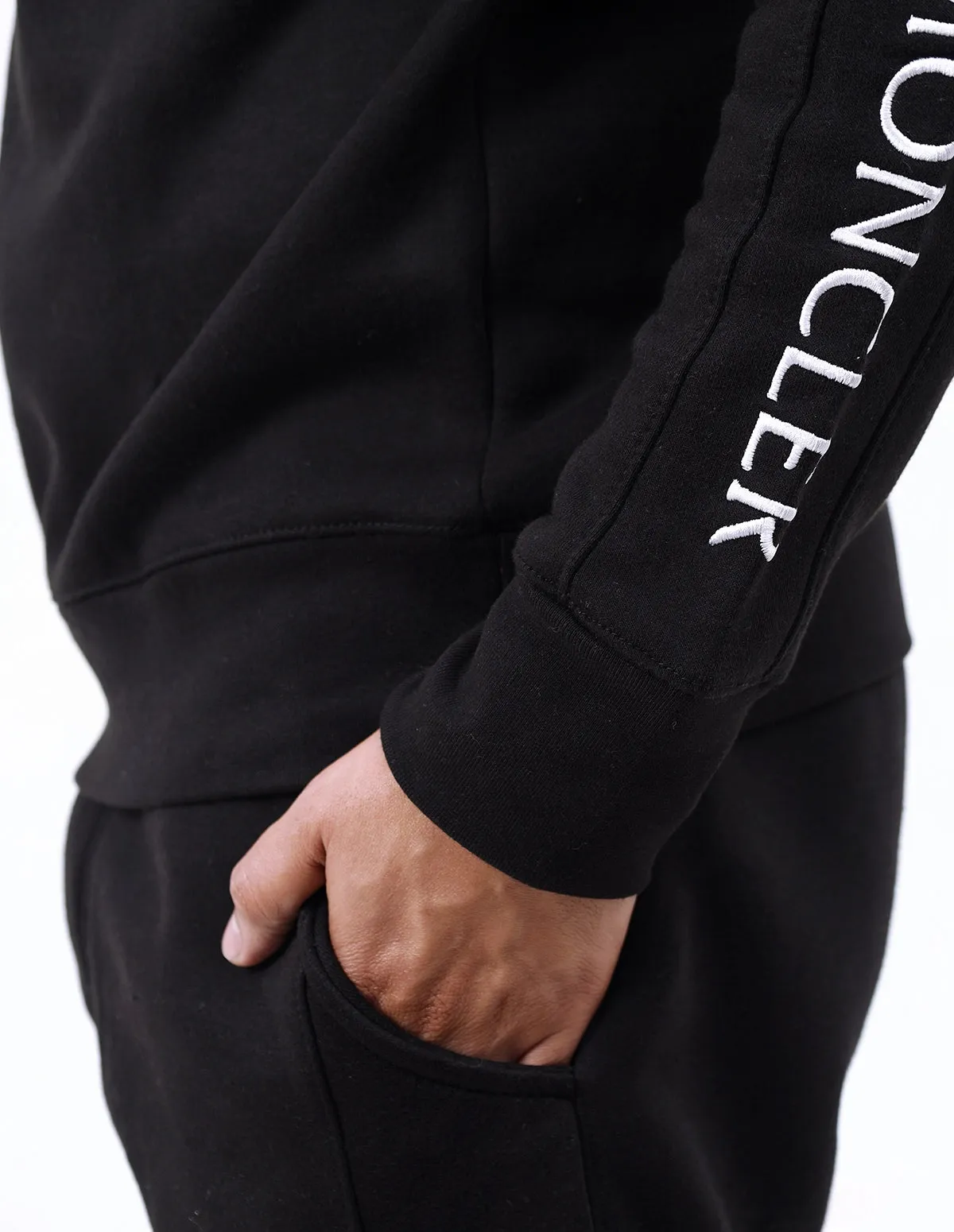 Men's Black Moncler Printed Tracksuit