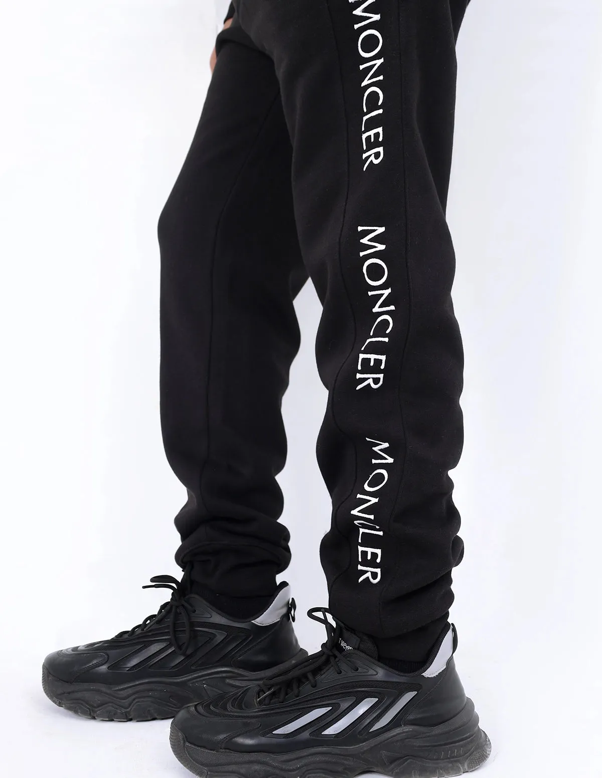 Men's Black Moncler Printed Tracksuit
