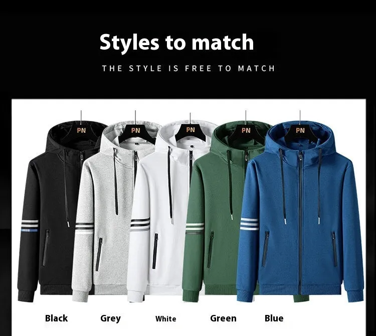 Men's Casual Sports Pure Cotton Hooded Sweater Trousers Two-piece Set casual active wear Tracksuit Casual jogging suit, lioness-love