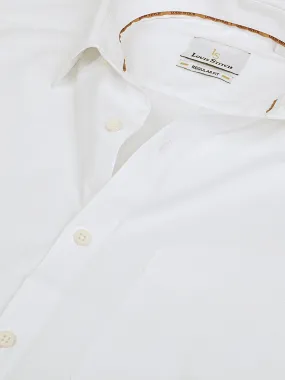 Men's Oxford White Full Sleeves Regular Fit Formal Shirt