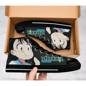 Nisekoi False Love Onodera Kosaki Shoes High Top Sneakers for Kids and Adults