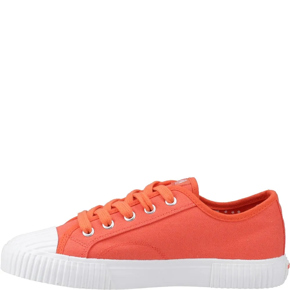 Orange Freya Canvas Trainers