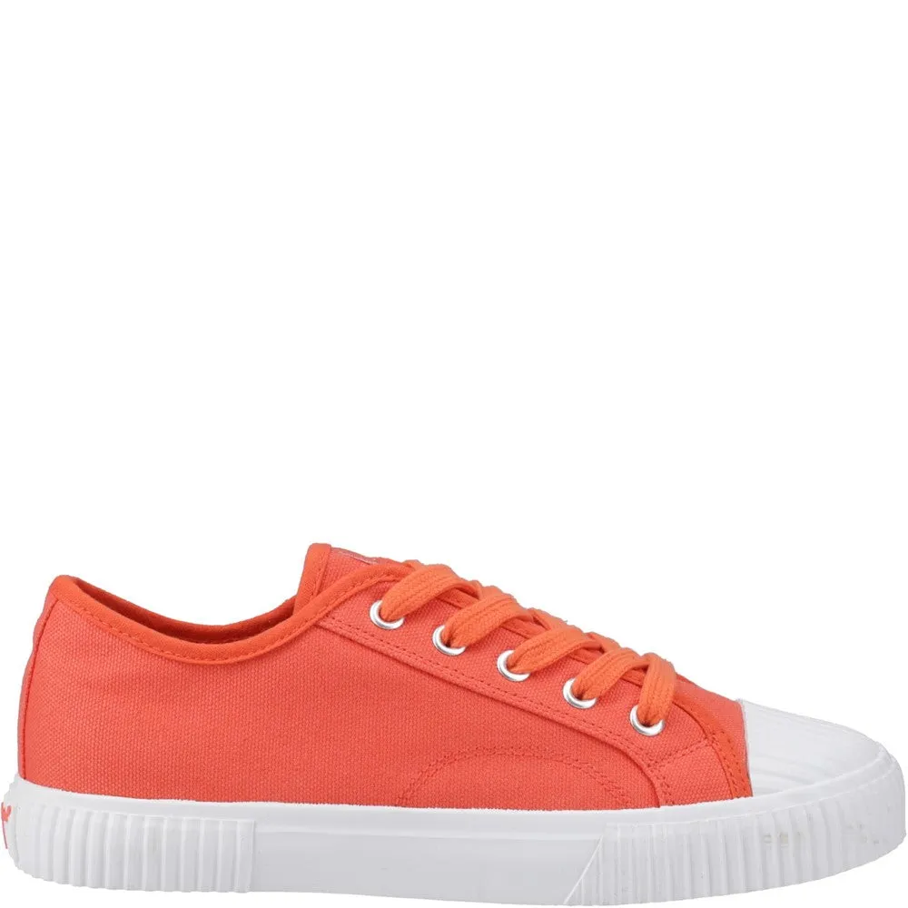 Orange Freya Canvas Trainers