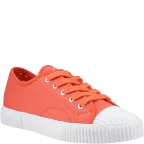 Orange Freya Canvas Trainers