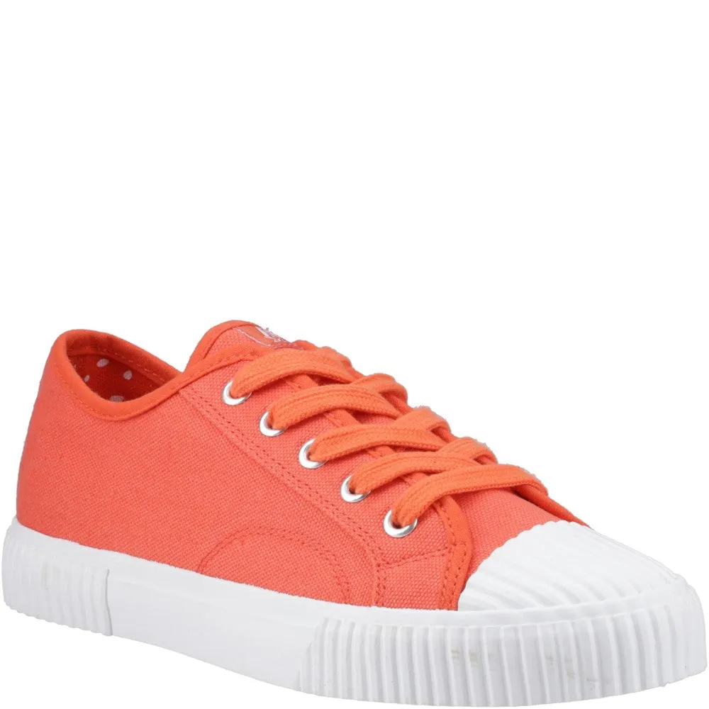 Orange Freya Canvas Trainers