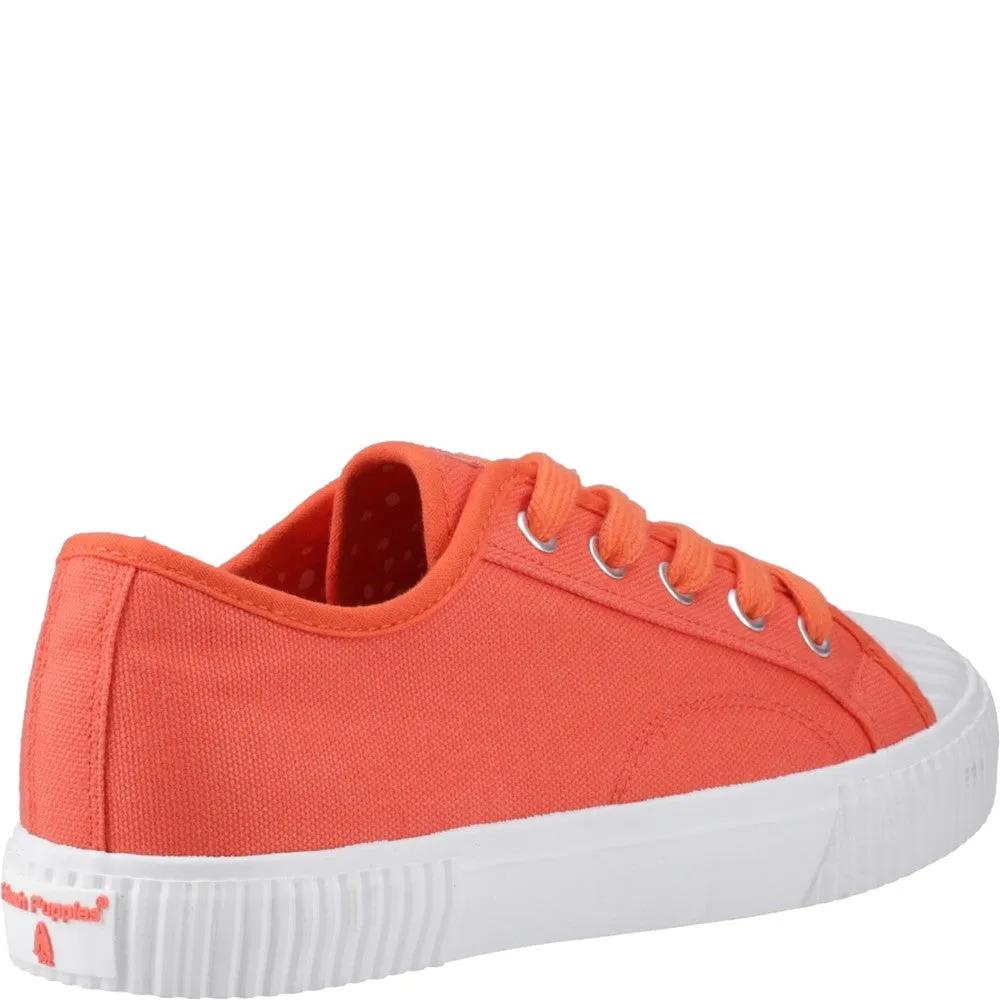 Orange Freya Canvas Trainers