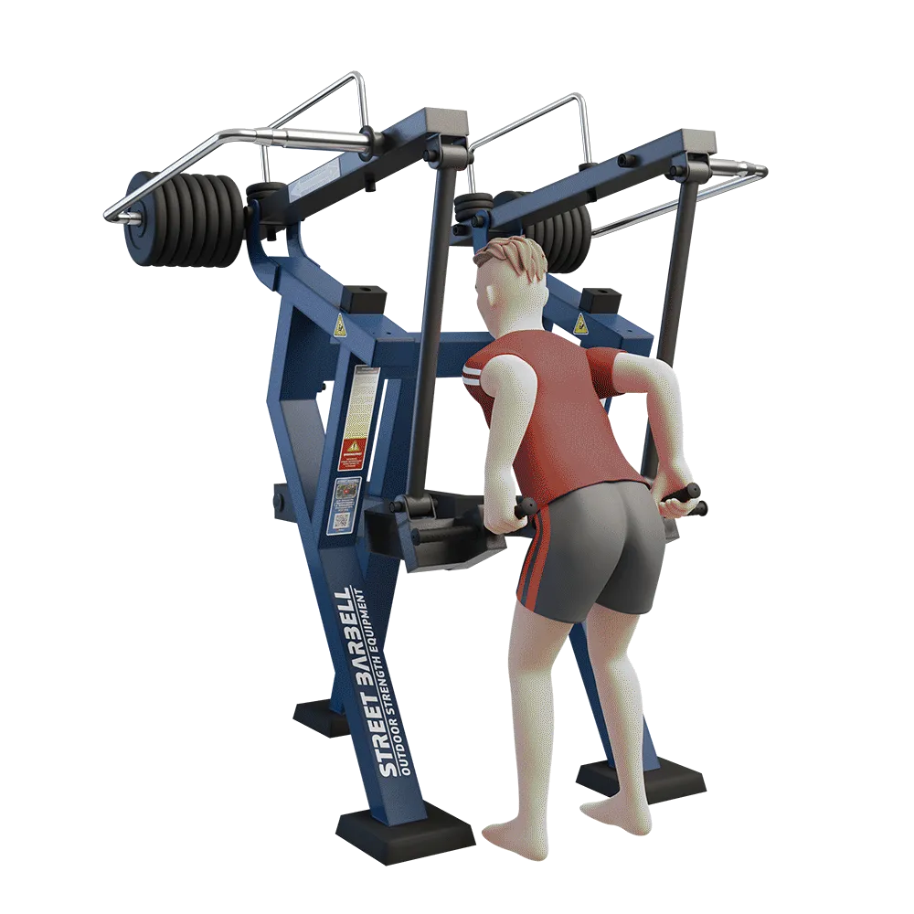 OUTDOOR FITNESS EQUIPMENT STREETBARBELL COMBO DEAD LIFT