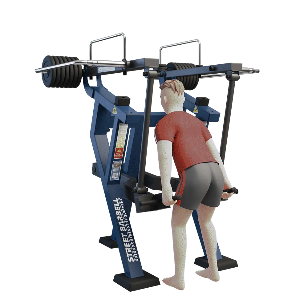 OUTDOOR FITNESS EQUIPMENT STREETBARBELL COMBO DEAD LIFT