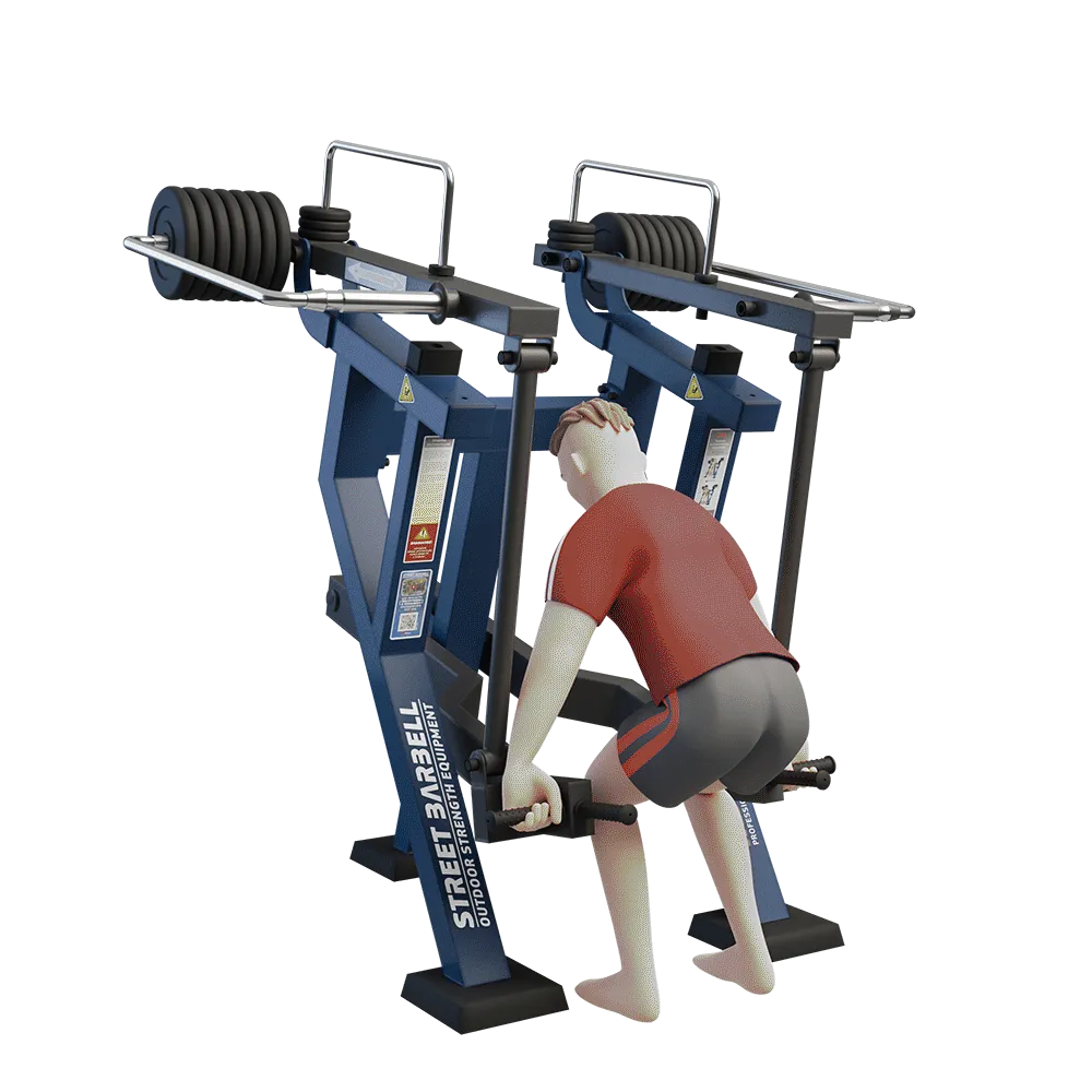 OUTDOOR FITNESS EQUIPMENT STREETBARBELL COMBO DEAD LIFT