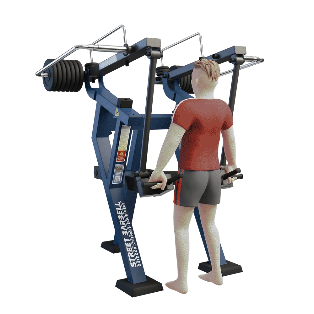 OUTDOOR FITNESS EQUIPMENT STREETBARBELL COMBO DEAD LIFT